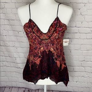 Free People printed cami.